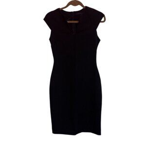 Zara Women’s Small Elegant Little Black Dress Knee or Above Back Slip